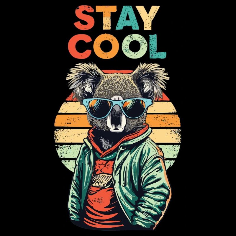 Retro Koala Stay Cool