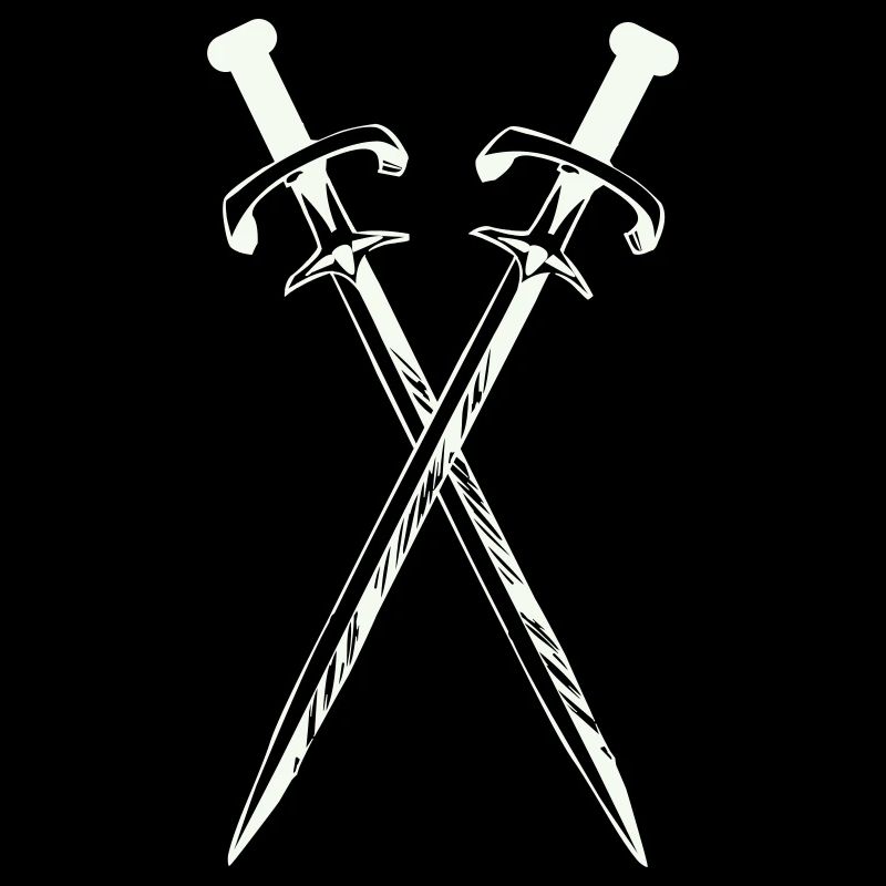 Deux épées en croix