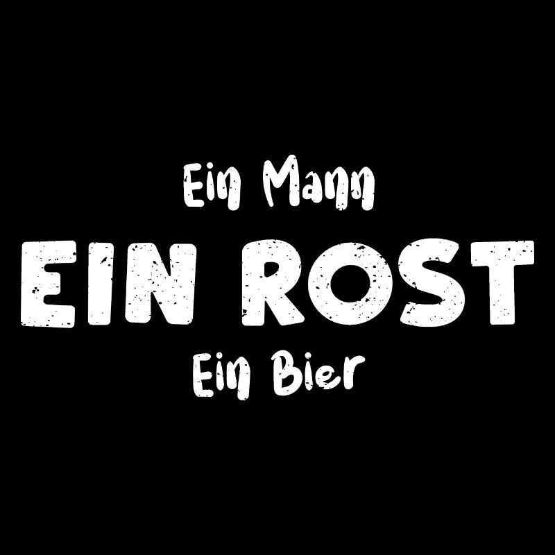 Ein Mann Ein Rost Ein Bier