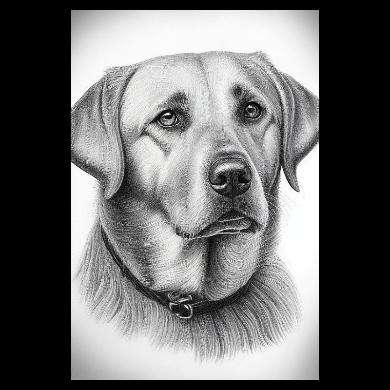 Dessin de chien Labrador
