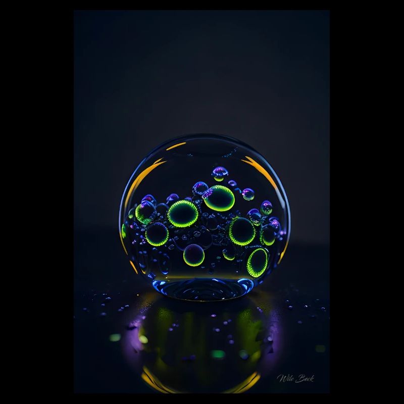Bulles dans une bulle néon 1
