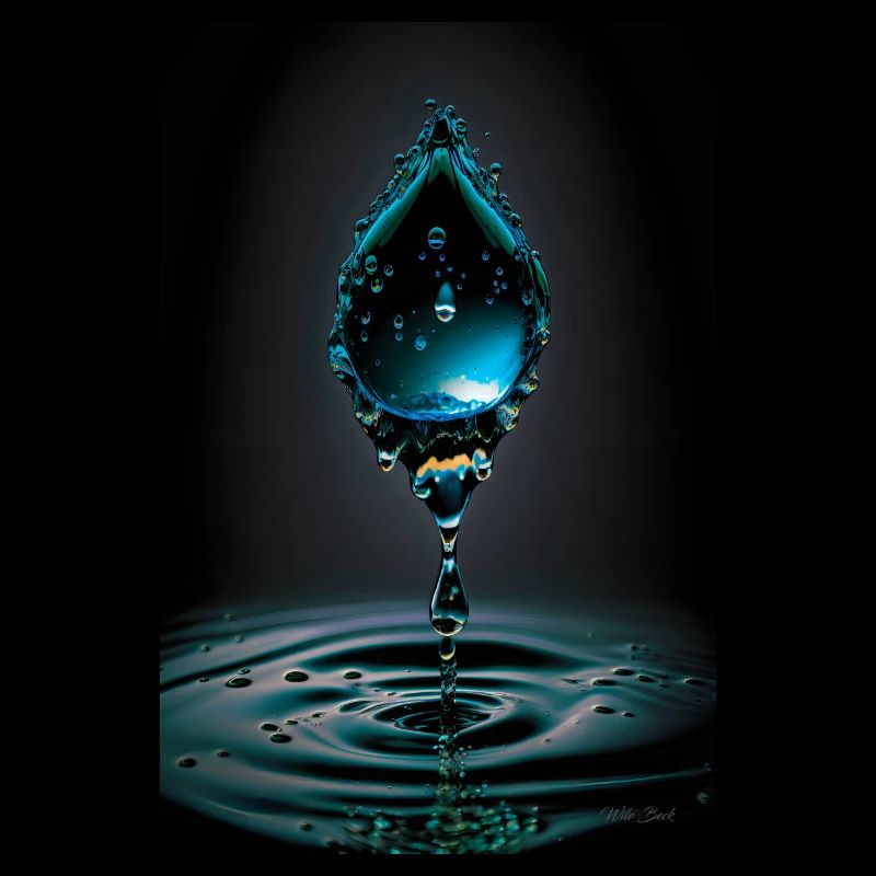 Goutte cyan 2