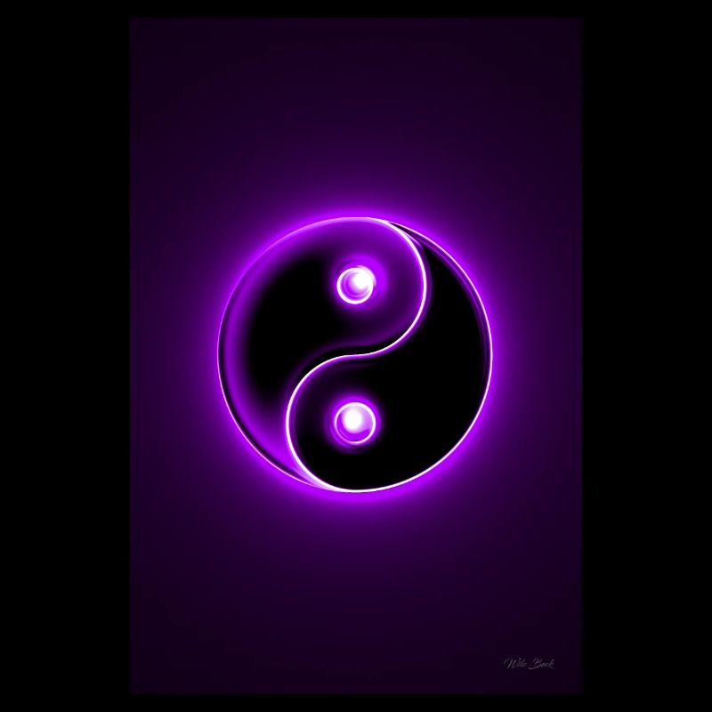 Yin Yang purple 2