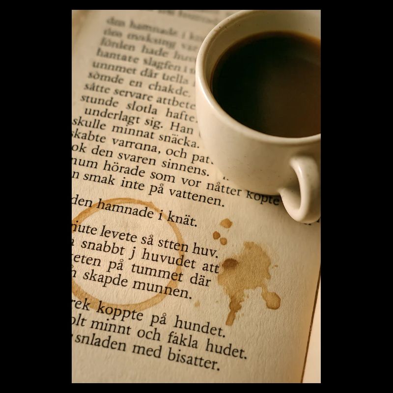 Book and coffee