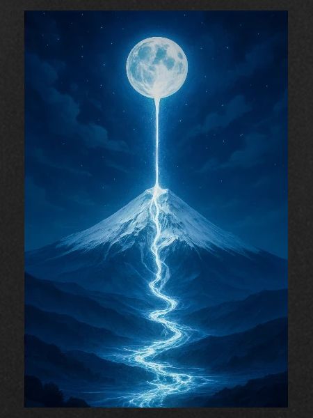 Lunar River Flowing Down