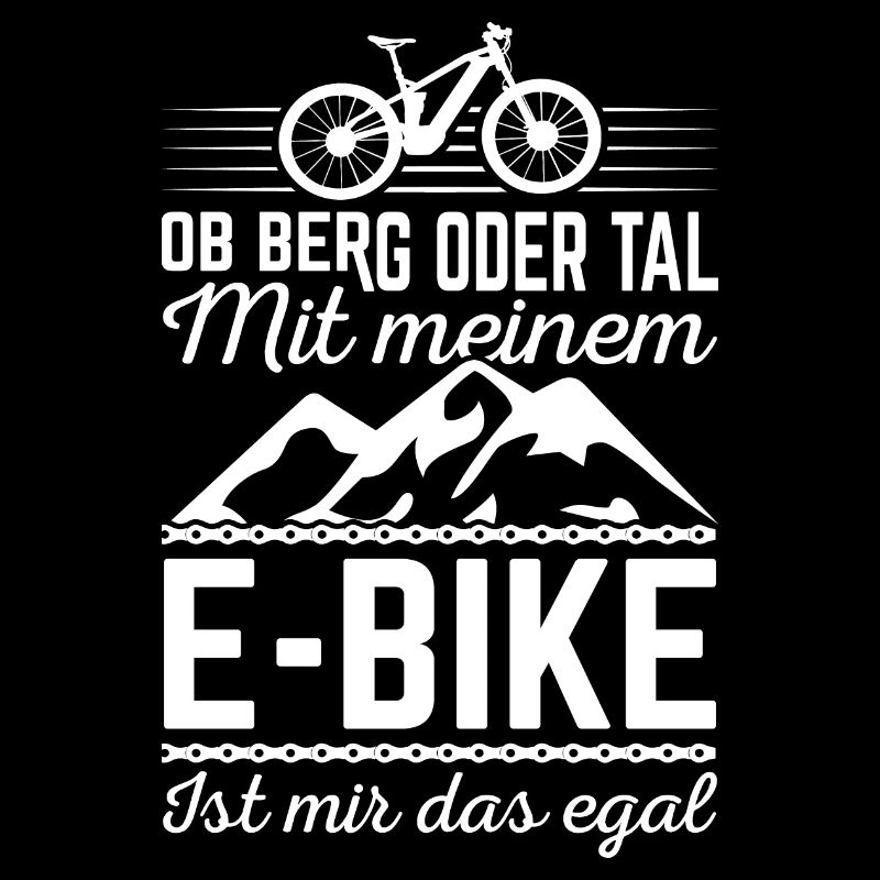 E-Bike Ob Berg oder Tal egal Pedelec Fahrrad