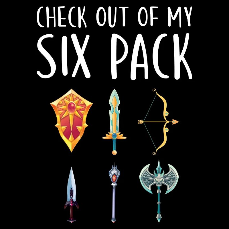 Watch My Abs 6 Pack Funny Weapons RPG Player