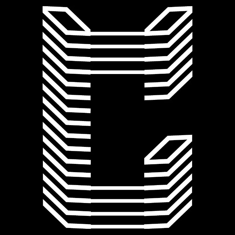 Unique Letter C Logo Design "White"