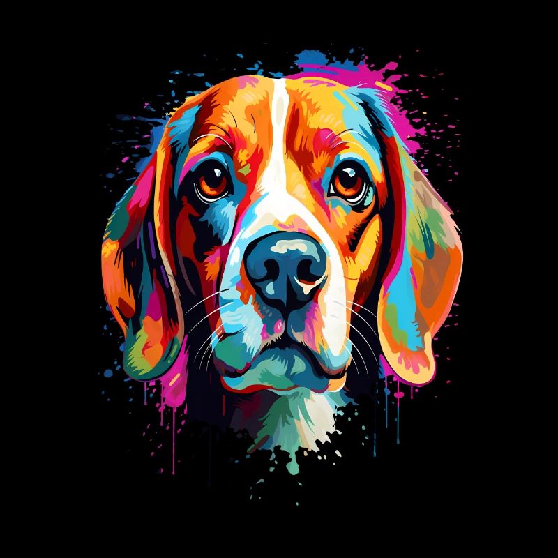 Beagle coloré