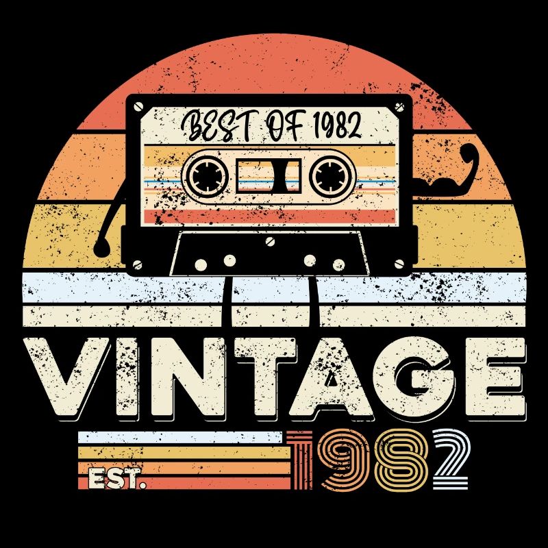 Vintage 1982 40. Geburtstag Geschenk Vierzig Jahre