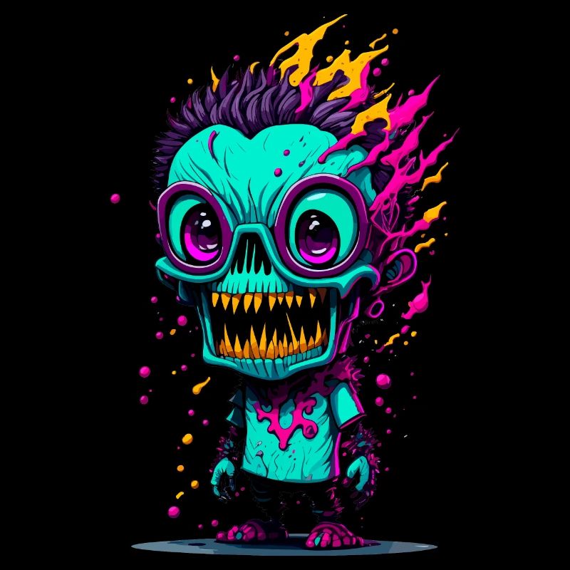 Zombie cool coloré