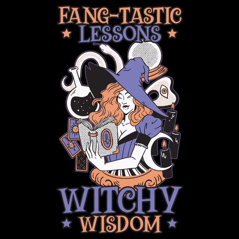 Leçons accrocheuses de sagesse de sorcière Halloween