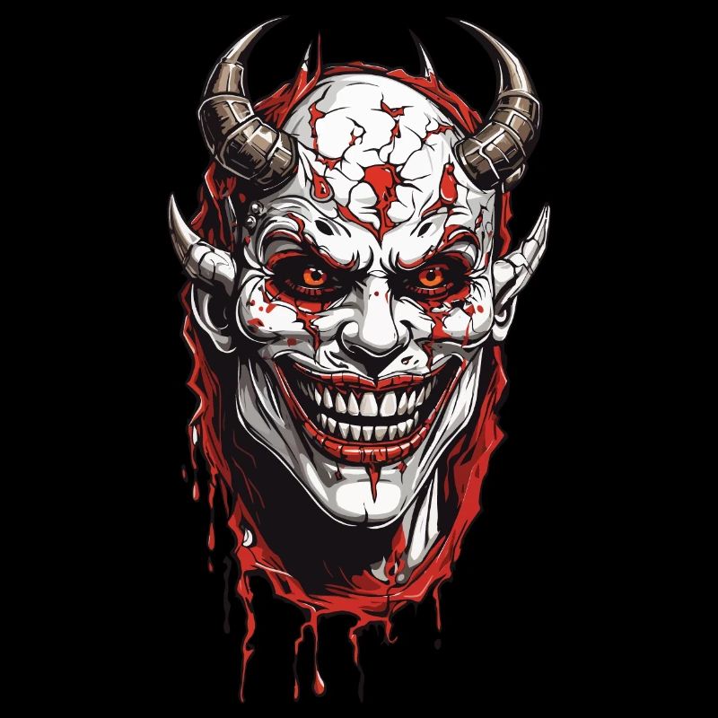 Terrifying Demons Horror Halloween Design