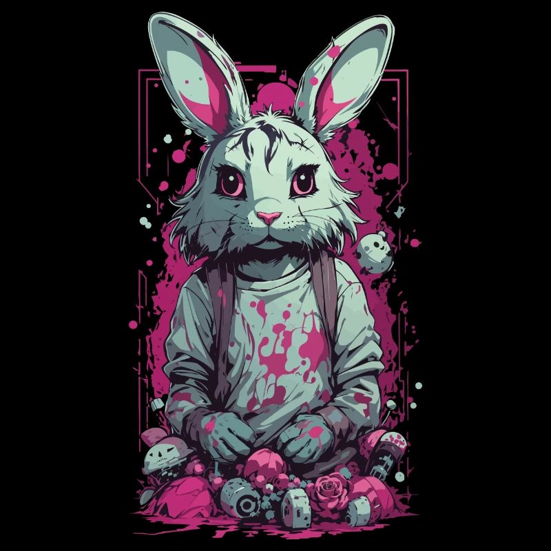 Gothic  Horror Splatter Art