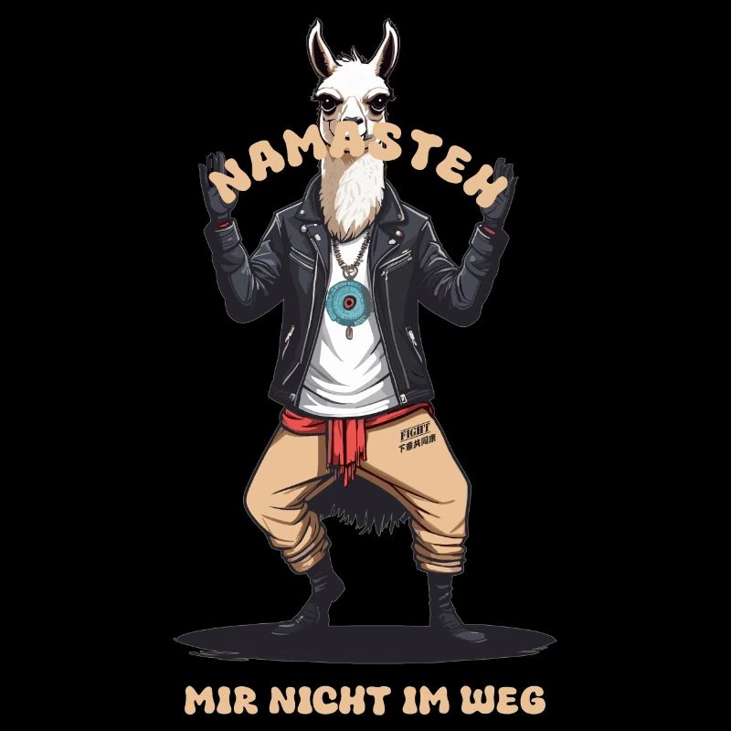 Lustiges Karate Lama