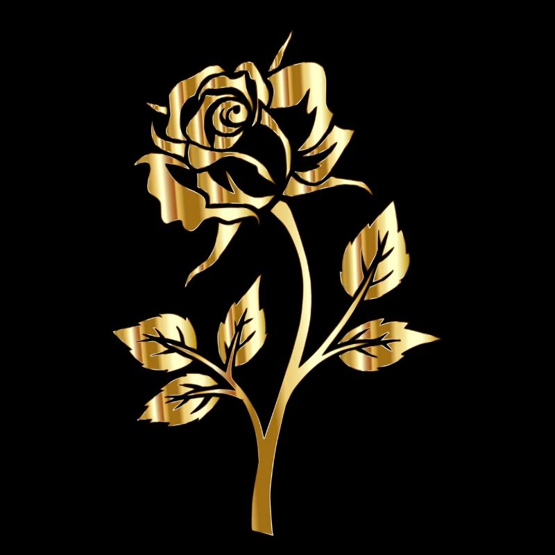 UNE ROSE DOREE ROMANTIQUE