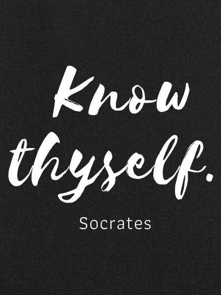 Know thyself Socrates