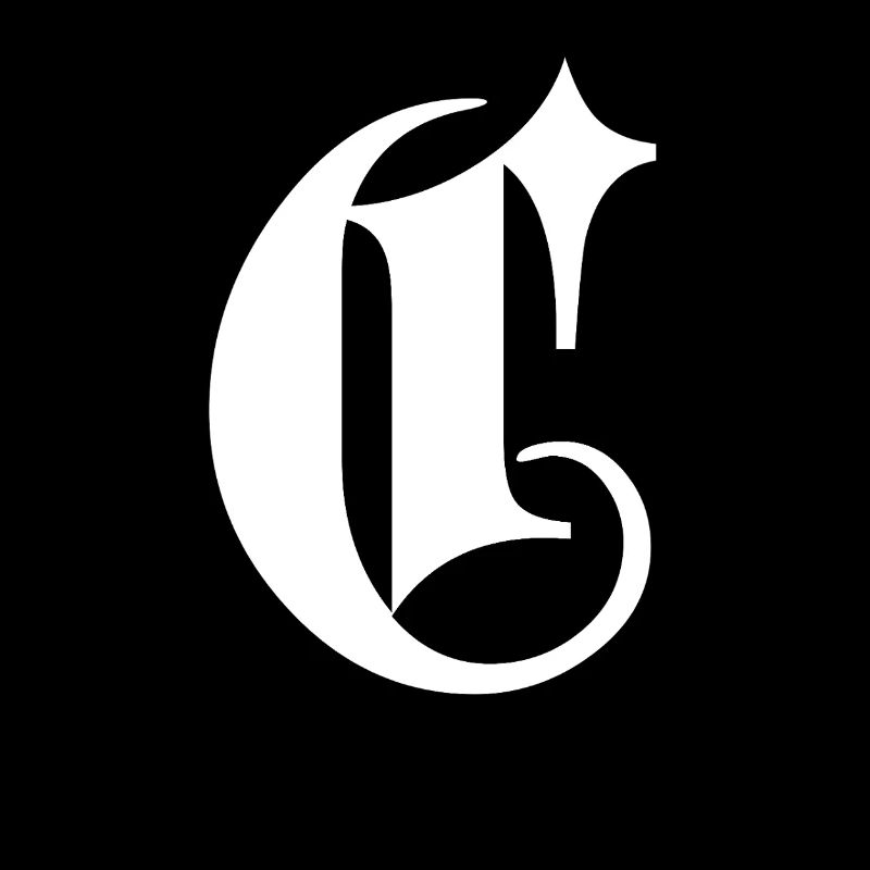 Étoile monogramme en C ornée