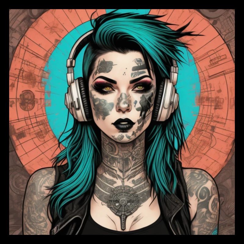 Fille tatouée