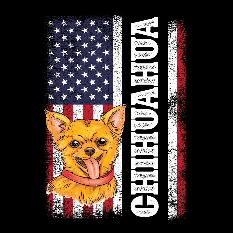 Shih Tzu Drapeau américain Chiot Propriétaire d’animal de compagnie Hun