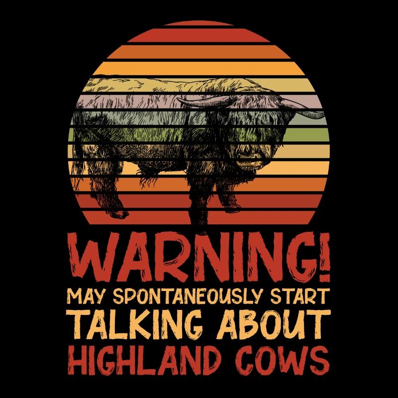 Drôle de vache highland scottish cute cattle sp