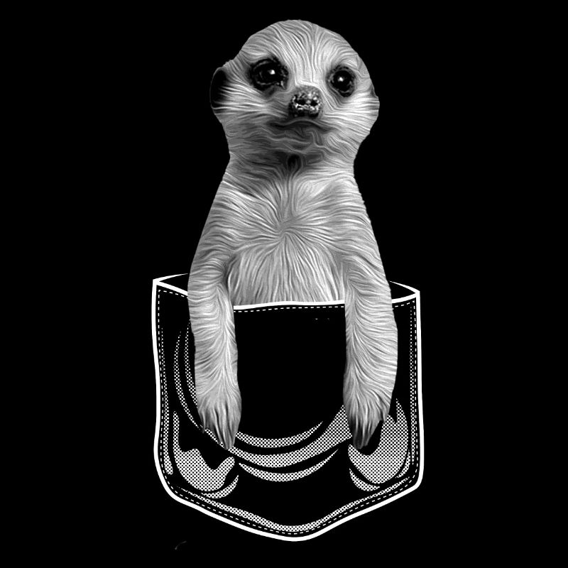 Bébé suricate en poche