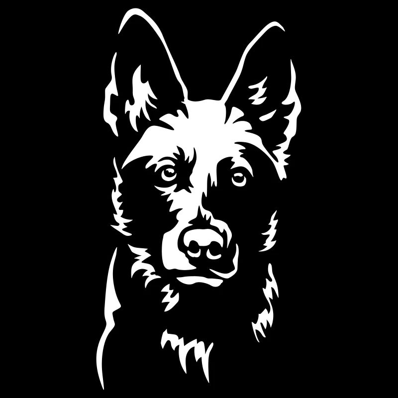 German Shepherd Head "Black Edition"