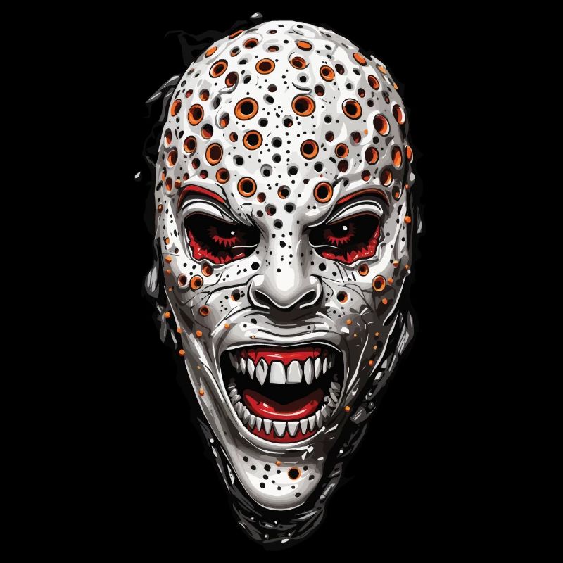 Conception de monstre d’Halloween trypophobe