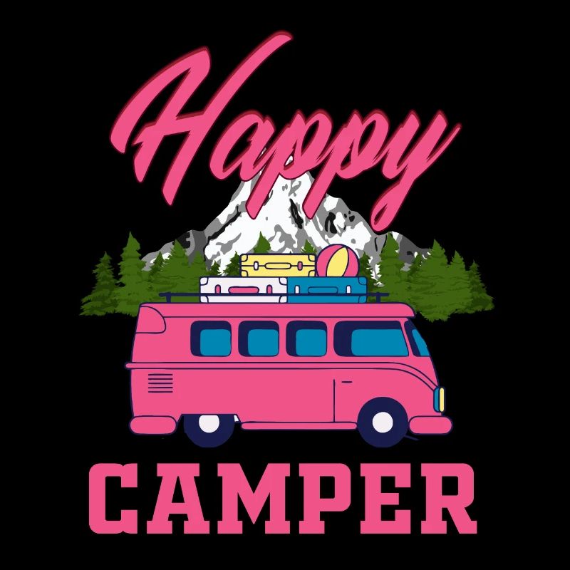 Glücklicher camper