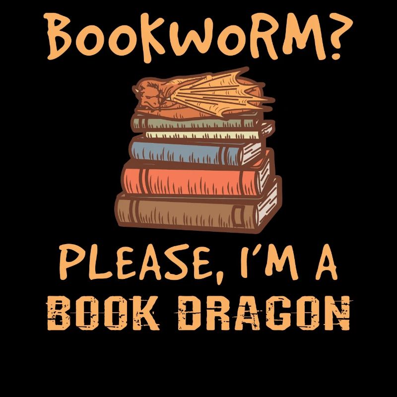 Book Nerd Im A Book Dragon Reading