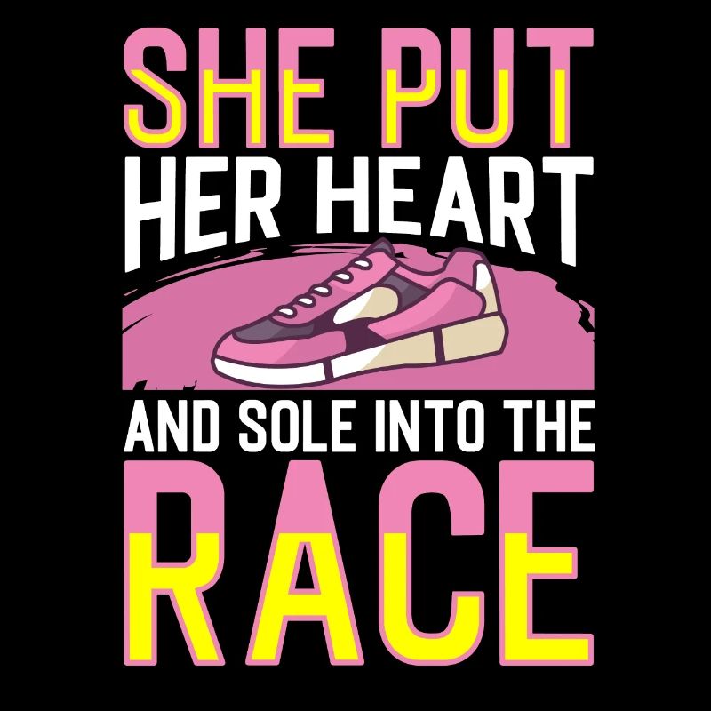Cœur et semelle de jogging dans la course à pied