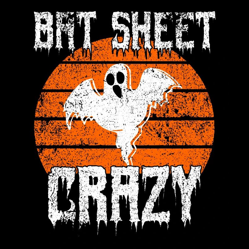 Bat Sheet Crazy, Vintage Halloween Spooky Ghost