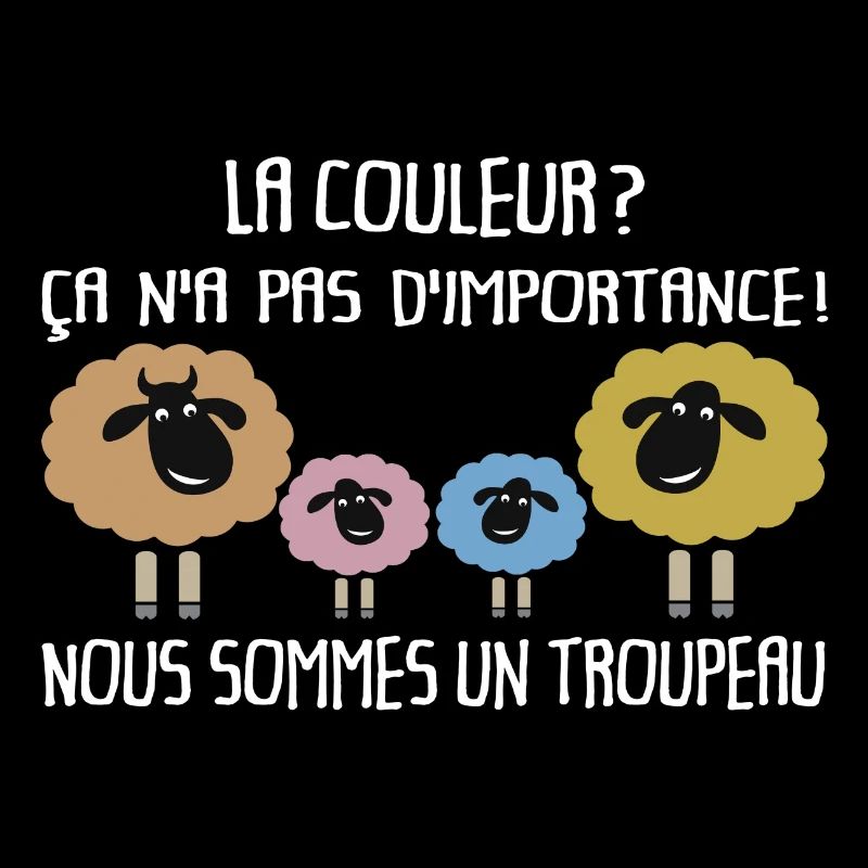 Peu importe la couleur, nous sommes un troupeau