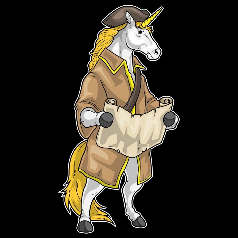 Unicorn Pirate Treasure Map