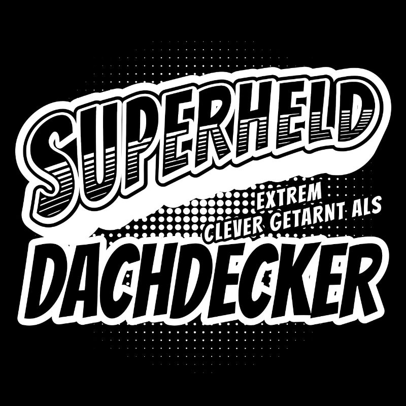 Superheld, clever getarnt als Dachdecker