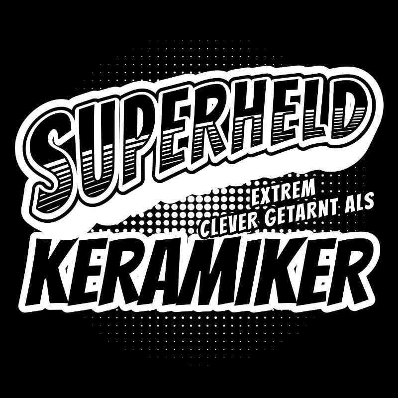 Superheld, clever getarnt als Keramiker