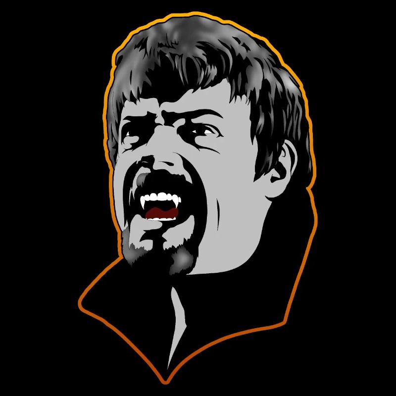 A hungry vampire man - orange