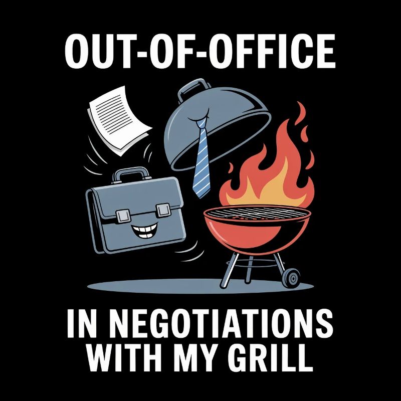 Absent du bureau dans les négociations avec ma main-d’œuvre du grill