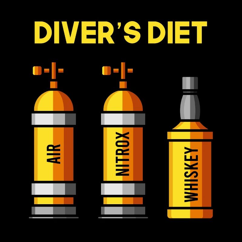 Divers Whiskey Whiskey Plongeur Drôle Plongeur