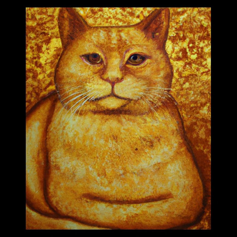 Chat Portrait Gustav Klimt Style Chat