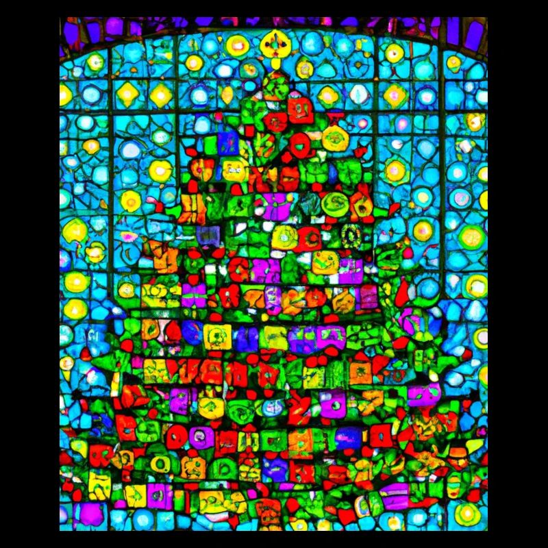 Weihnachten Weihnachtsbaum Kirchenfenster