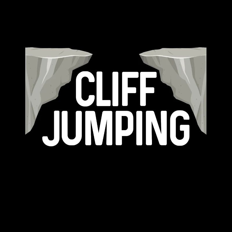 Retro Graphic Cliff Diver Cliff Diving Tombstoning