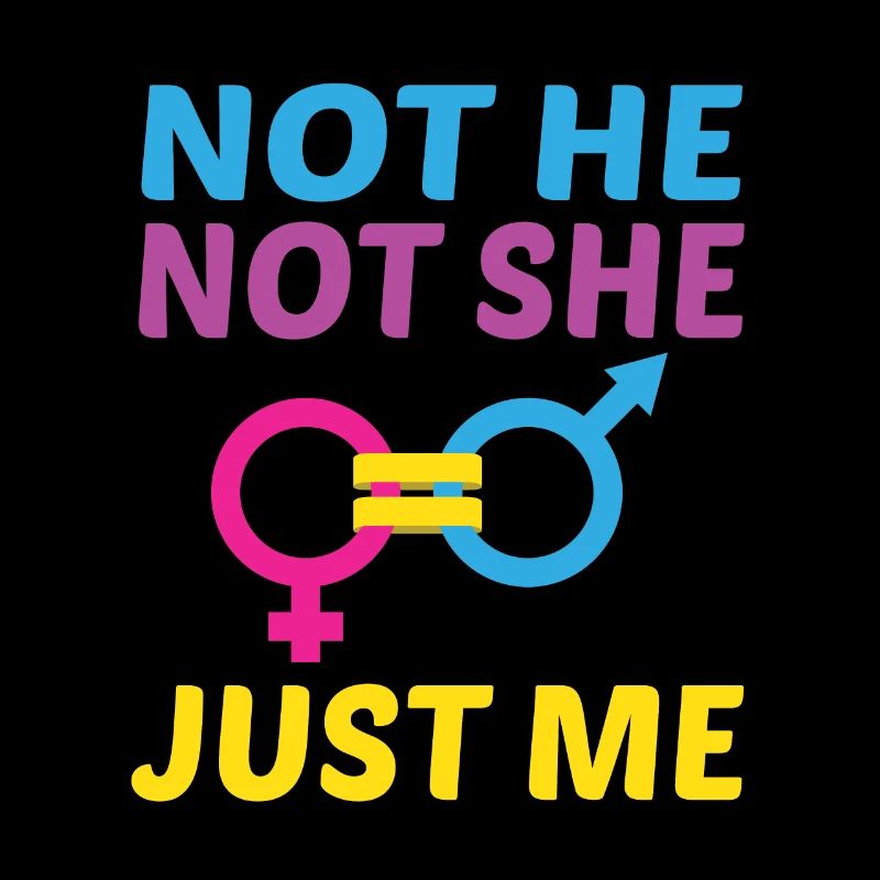 Not He Not She Just Me Lesbian Proud Rainbow Queer