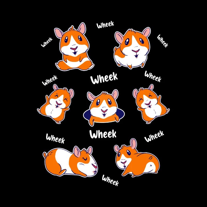 Wheek Wheek Graphic Guinea Pig Owner Pet Cavy Anim