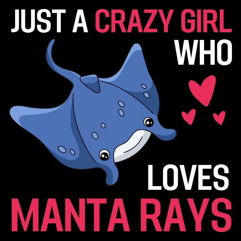 Ozean Tier Rochen Mädchen Geschenk Mantarochen