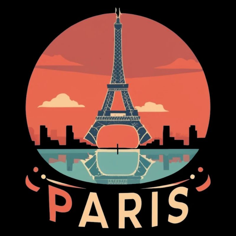 Cercle du coucher de soleil à Paris