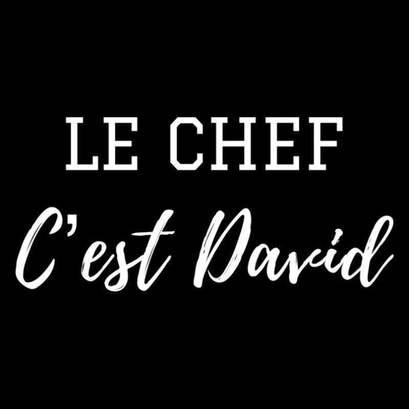 Tablier le chef c’est David !