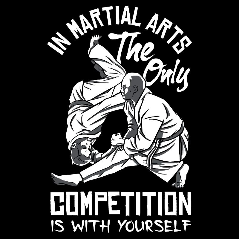 Dans la compétition d’arts martiaux est avec vous-même Jiu