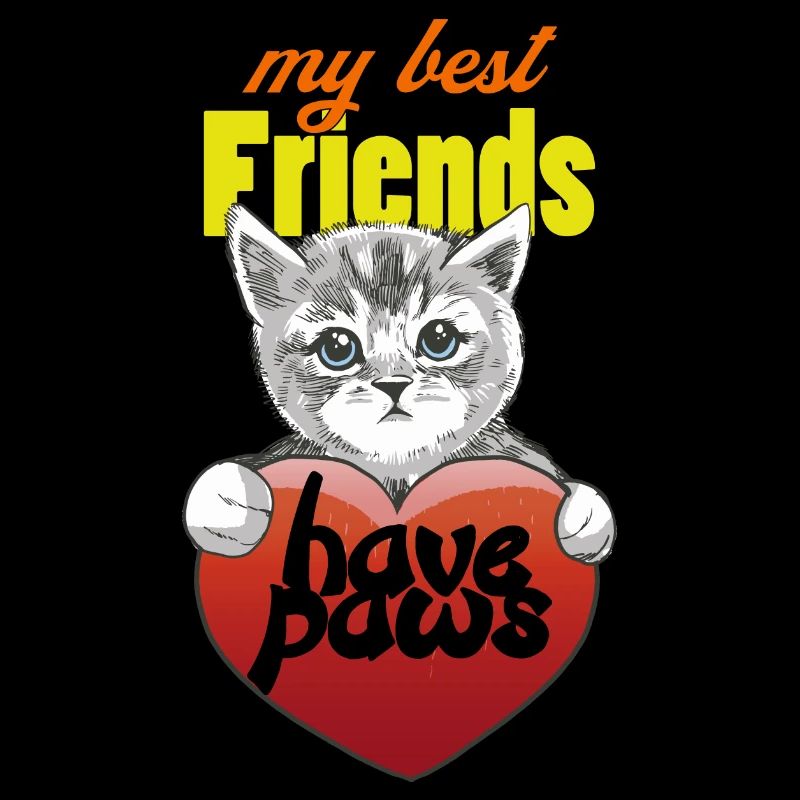 Cat Paw Chats Cat Lover Propriétaire de chat