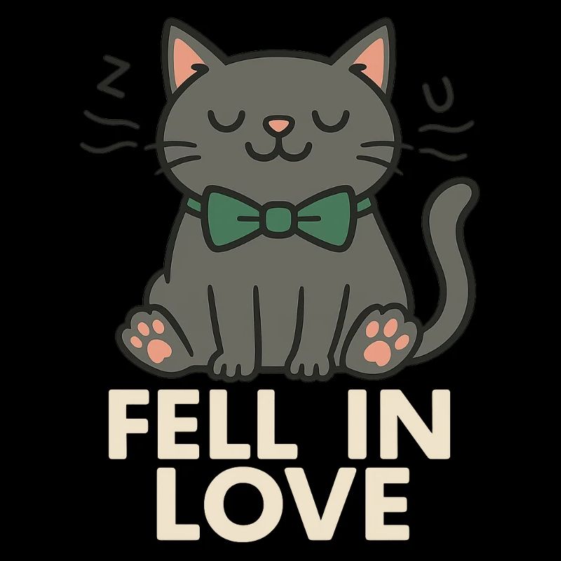 Schleife. Katze. Liebe. Das perfekte Katzenshirt.